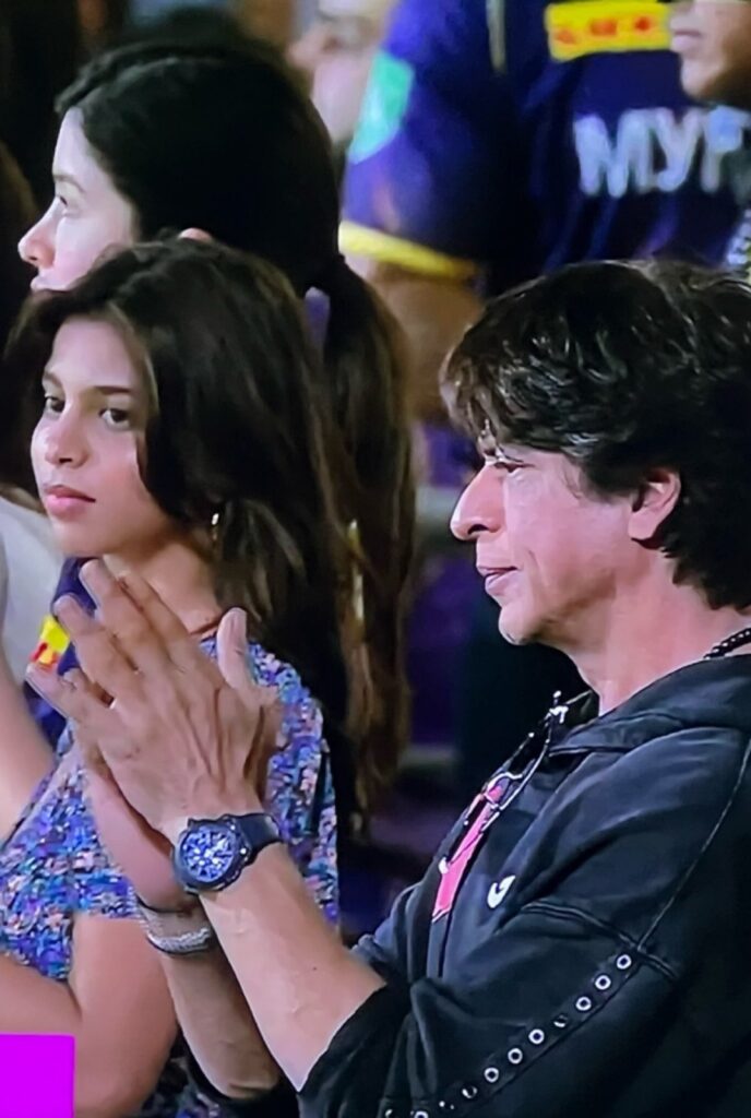 "King Khan is Back in the Stands: Shah Rukh Khan Cheers on KKR in IPL's First Match After Four Years!"